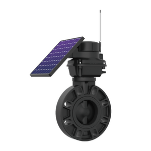 4G Solar Powered Gardening Irrigation Wafer EPDM Lined PVC Butterfly Valve Actuator