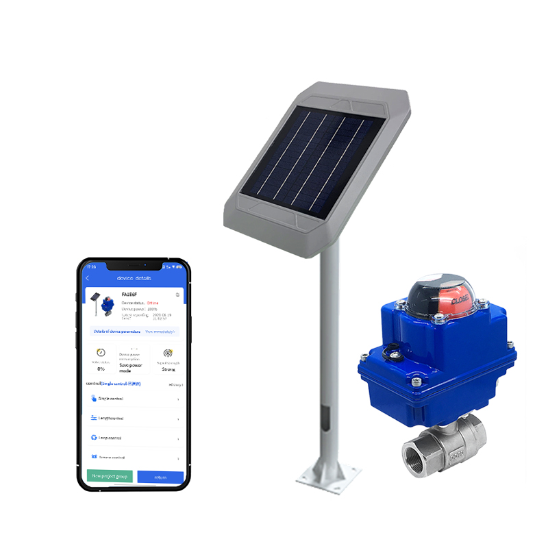 Solar Powered High Pressure SS316 Motorized Ball Valve