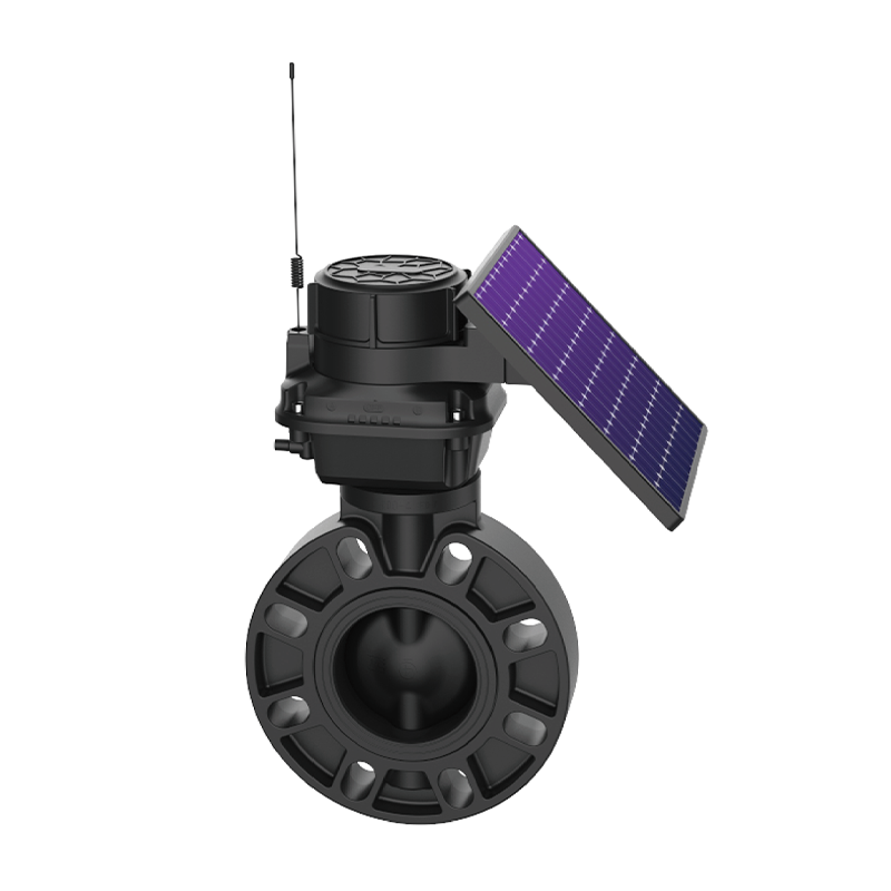 Solar Power Motorized Butterfly Valve For Agriculture Irrigation System