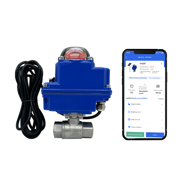 Solar Powered High Pressure SS316 Motorized Ball Valve