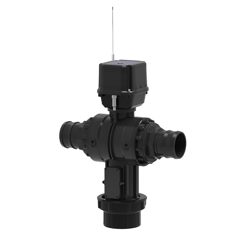 4G/LoRawan App Remote Control Solar Power Automatic Irrigation Valve Three Way Ball Valve