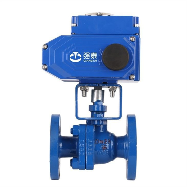 AC110V Motorized DN50 DIN Cast Iron Ball Valve