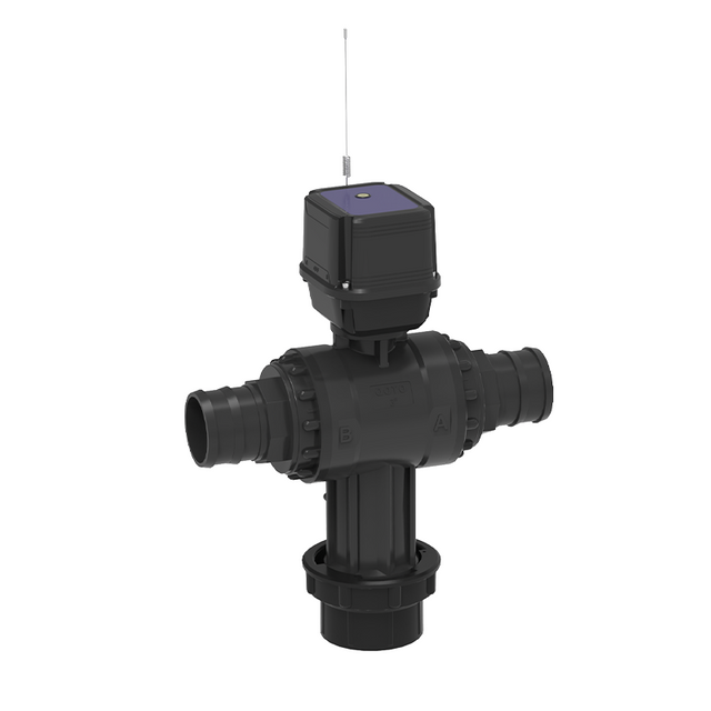 LoRaWAN Solar Power Smart Three Way Ball Valve for Automatic Irrigation System