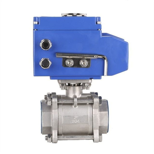 BSPT/NPT Thread DN50mm Actuated Ball Valve