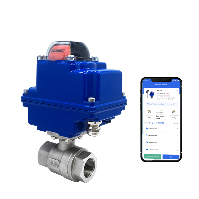 Solar Powered High Pressure SS316 Motorized Ball Valve