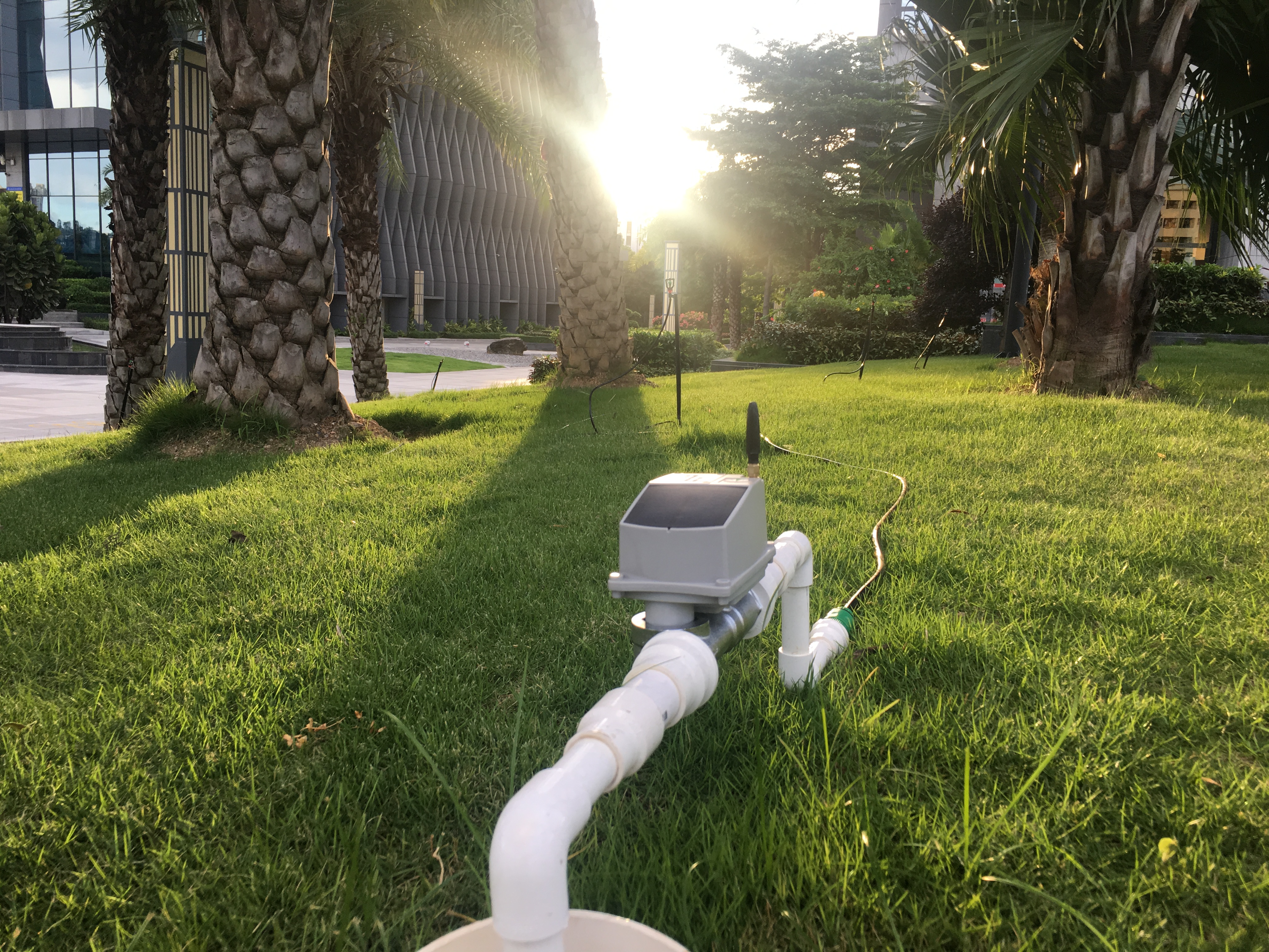 Iot Connected Smart Water Valve Actuator with Pop up Sprinkler